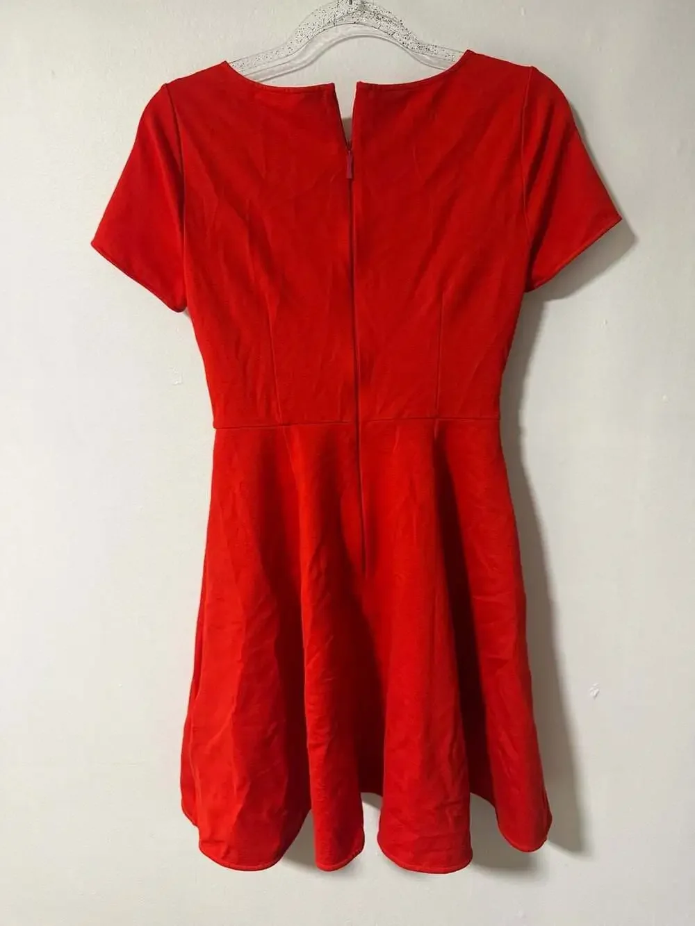 Kate Spade New York Red Bow Waist Fit and Flare Ponte Mini Dress Size XS